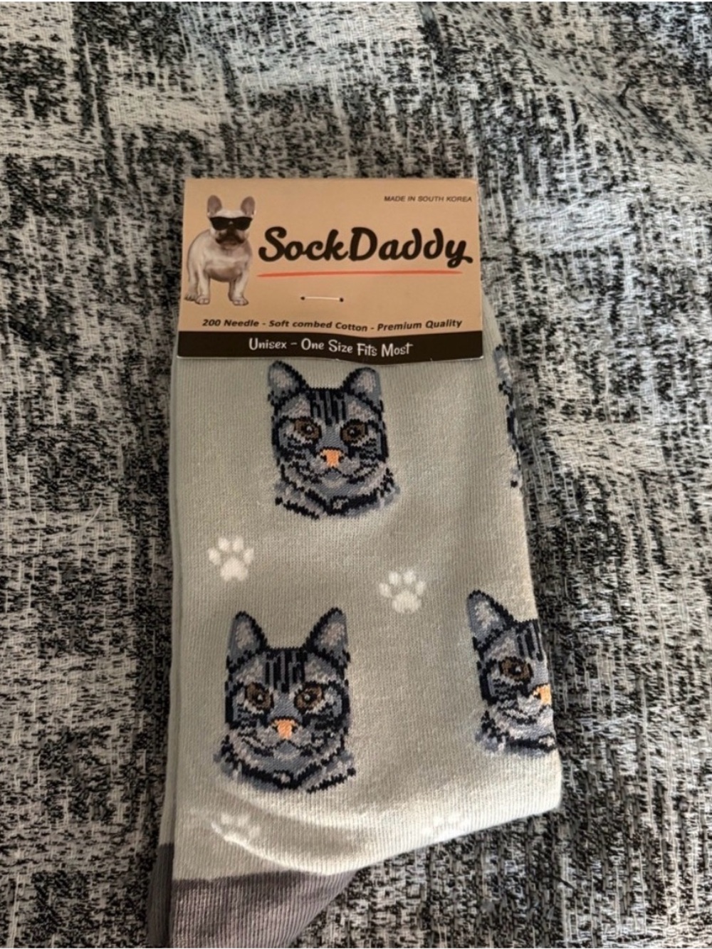 Sock Daddy Gray Cat Socks